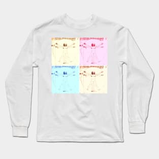 Warhol Vitruvian Man Long Sleeve T-Shirt